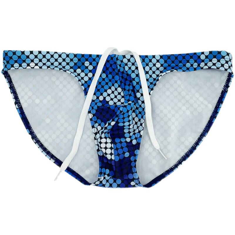 Skinny Geometric Swim Briefs