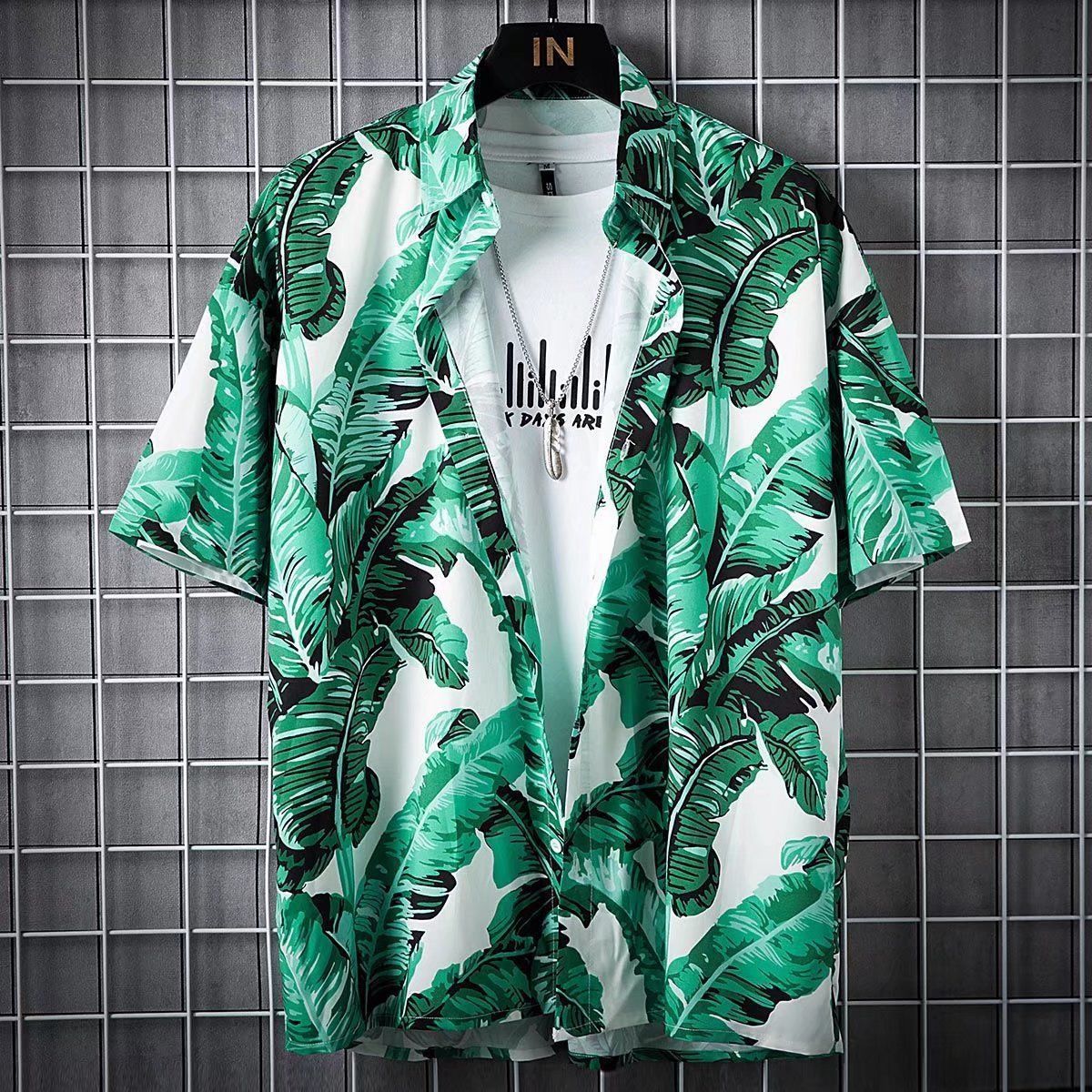 Party Life Short Sleeve Shirt + Shorts (2 Piece Outfit)