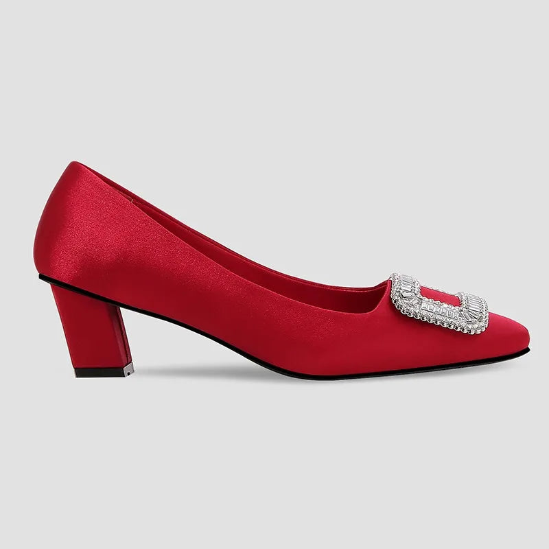 First Class Purser Rhinestone Pumps