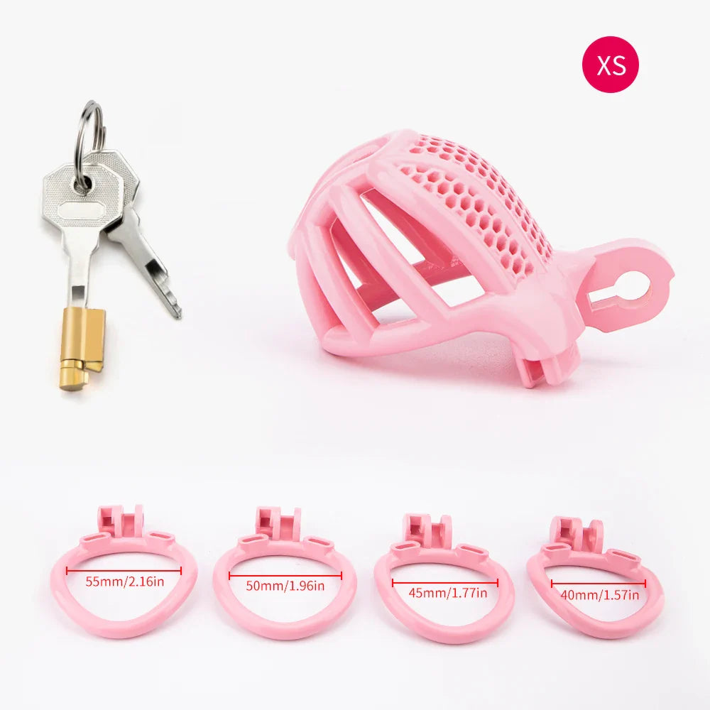Pink Sissy Cock Cage