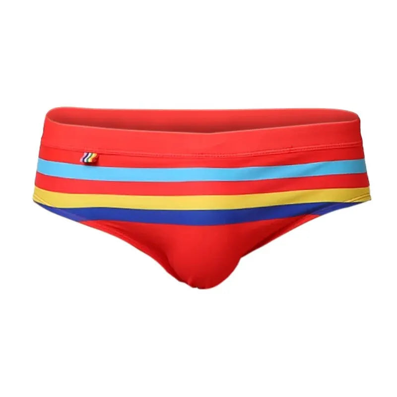 Sexy Striped Swim Briefs