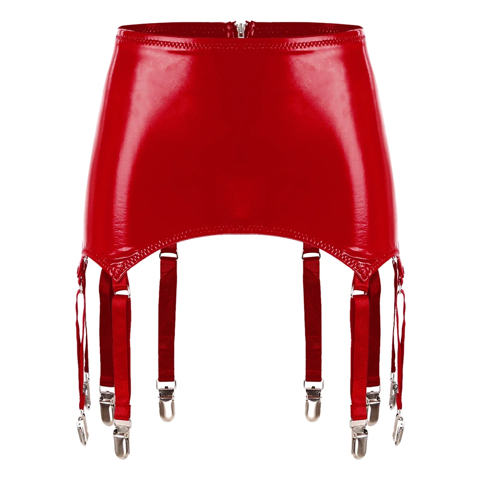 Dominatrix PU Leather Garters with Clips