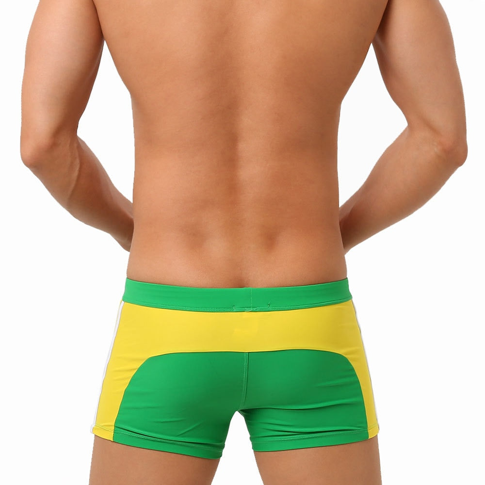 Quick Drying Swim Trunks With Zipper Pocket