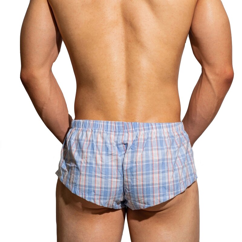 D.M. Plaid Mens Boxers
