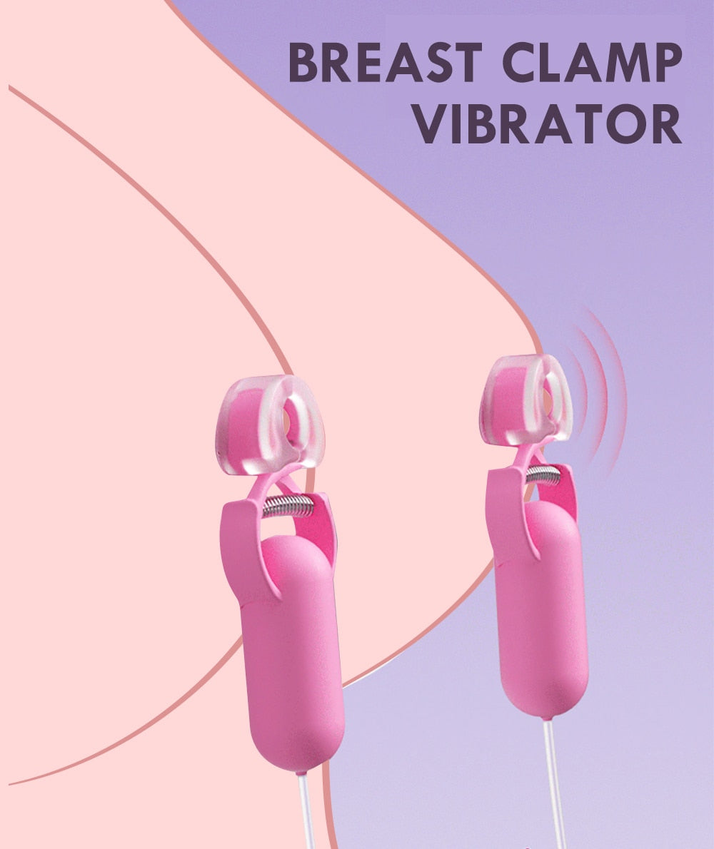Euphoric Embrace Electric Nipple Clamp Vibrator