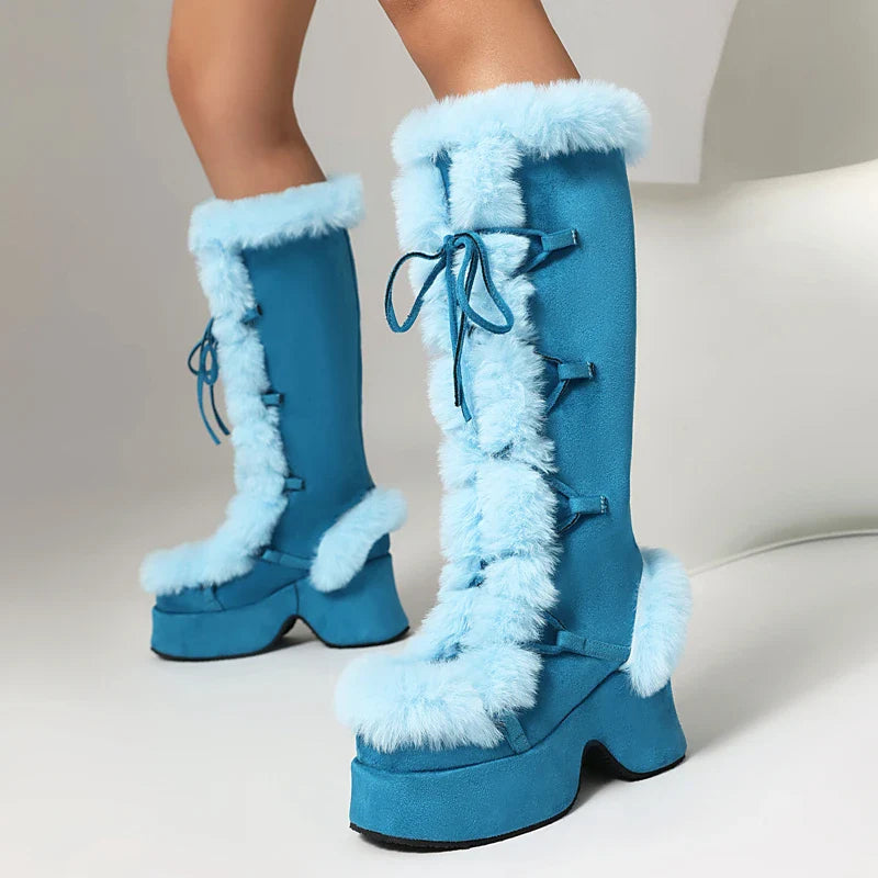 Funky Fur Platform Boots