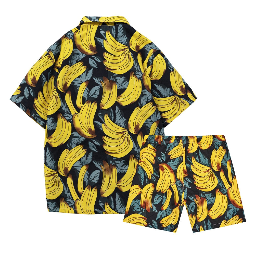 Banana Sleeveless Shirt + Shorts (2 Piece Outfit)