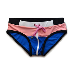 Aquatic Allure Patchwork Swim Briefs