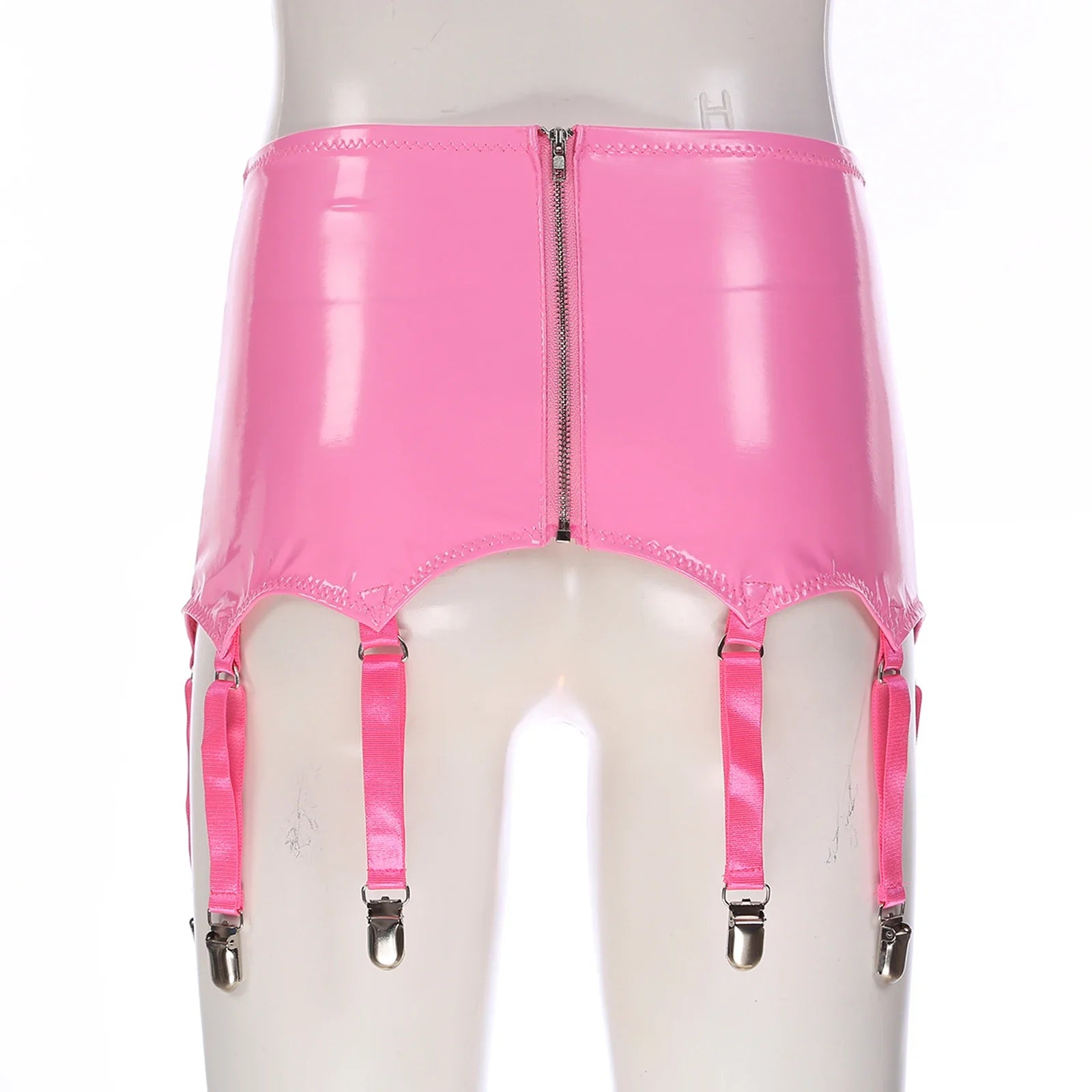 Dominatrix PU Leather Garters with Clips