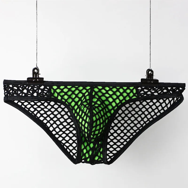Mens Fishnet Underwear Briefs