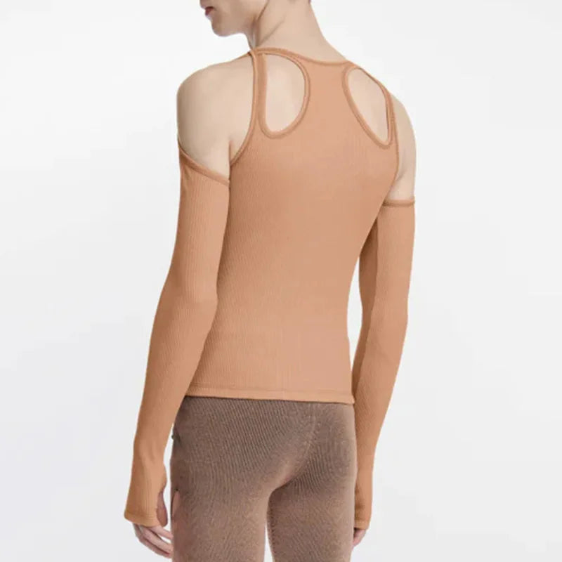 Men's Cut-Out Sexy Stretch Skinny T-Shirt