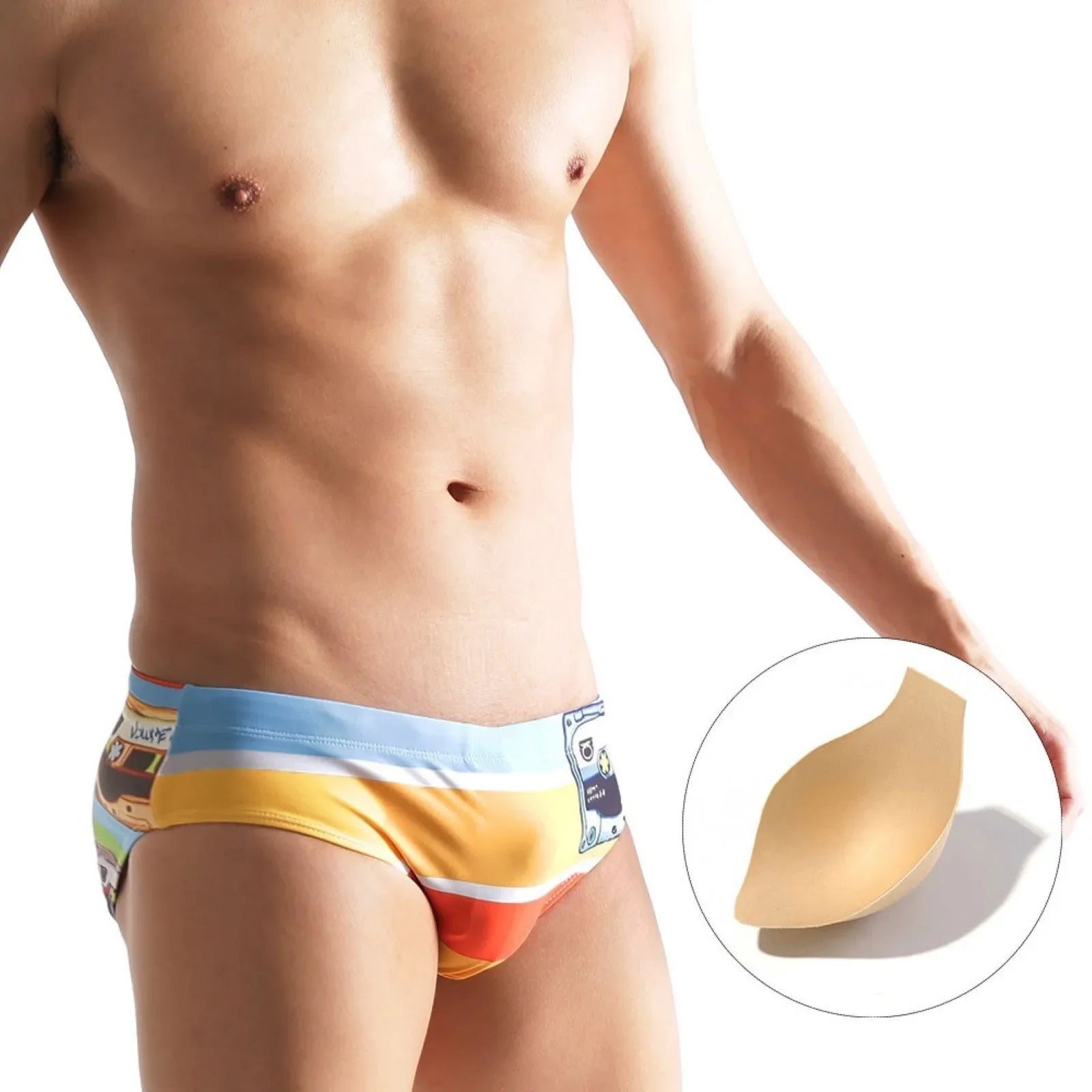 Lips n' Kisses Playful Swim Briefs