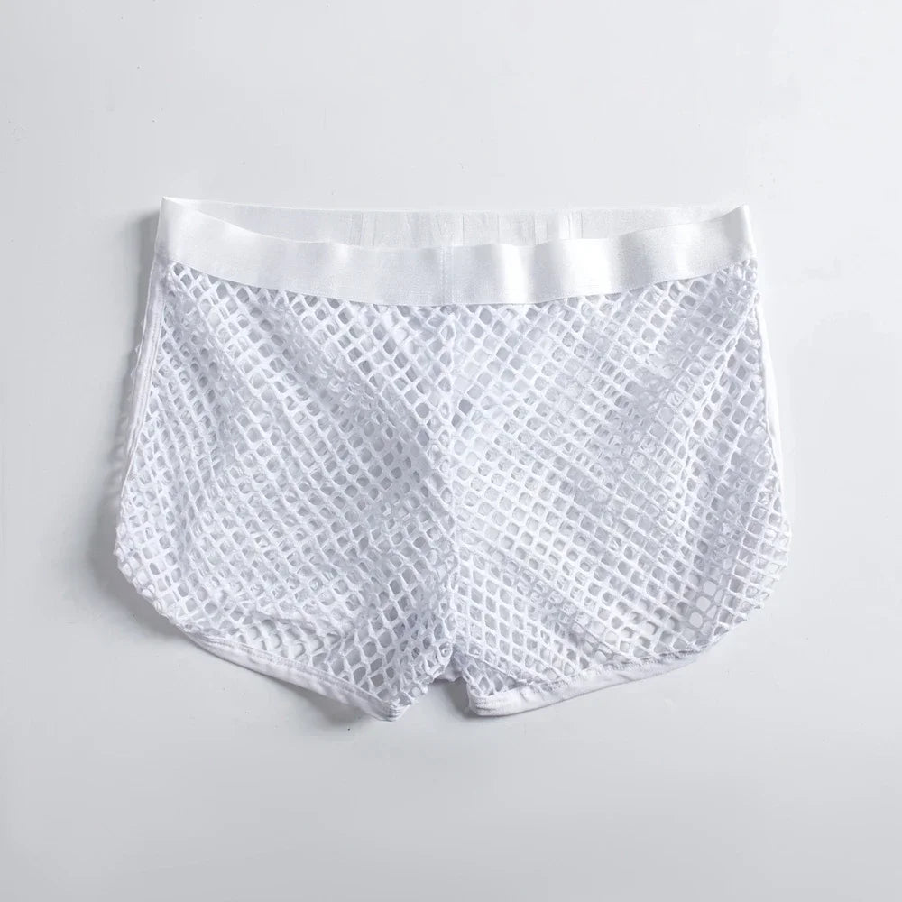 Jockmail Reveal All Fishnet Underwear Shorts