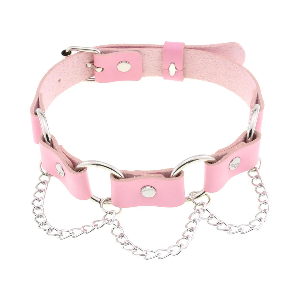Femme Pink Punk Chokers