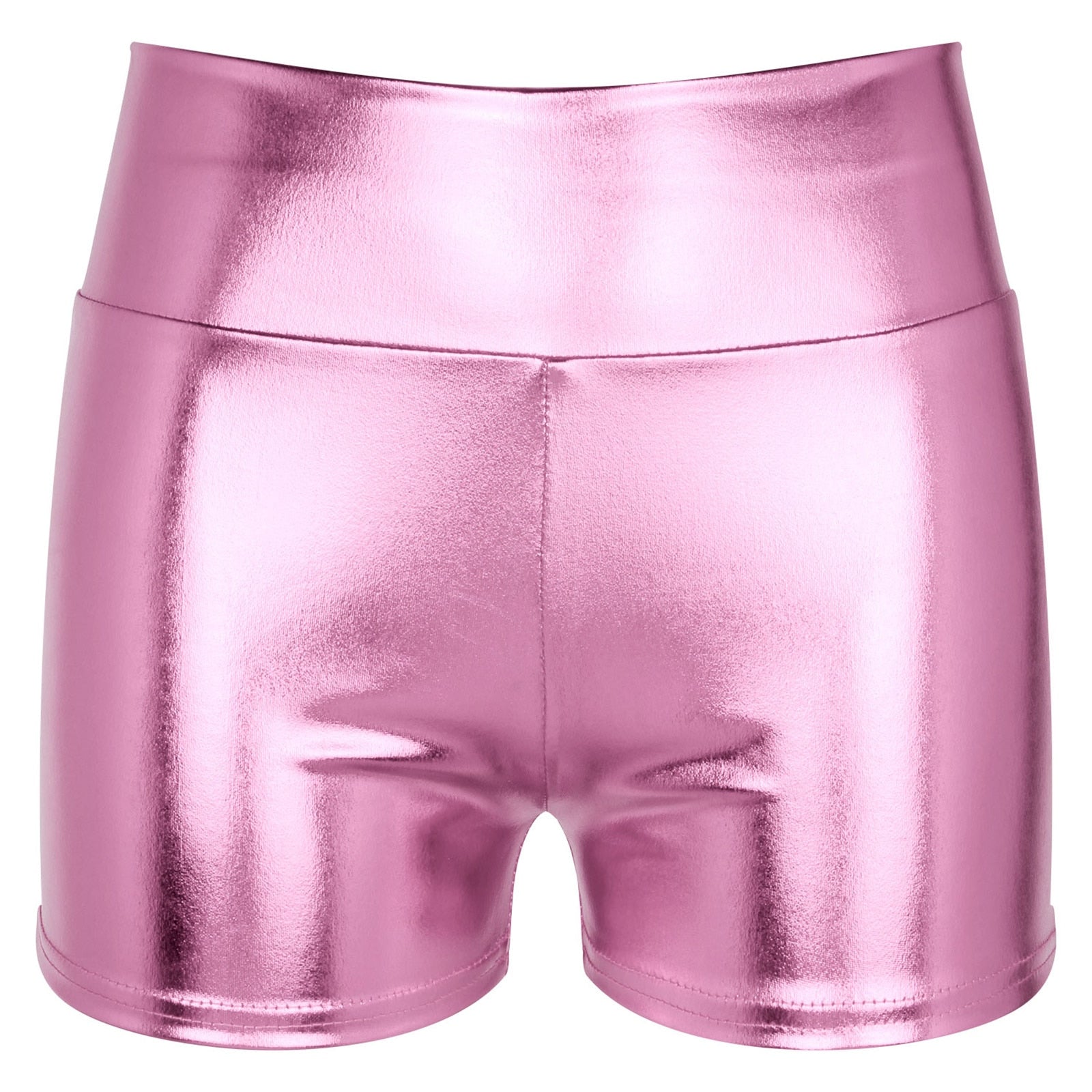 Metallic High Waisted Booty Shorts