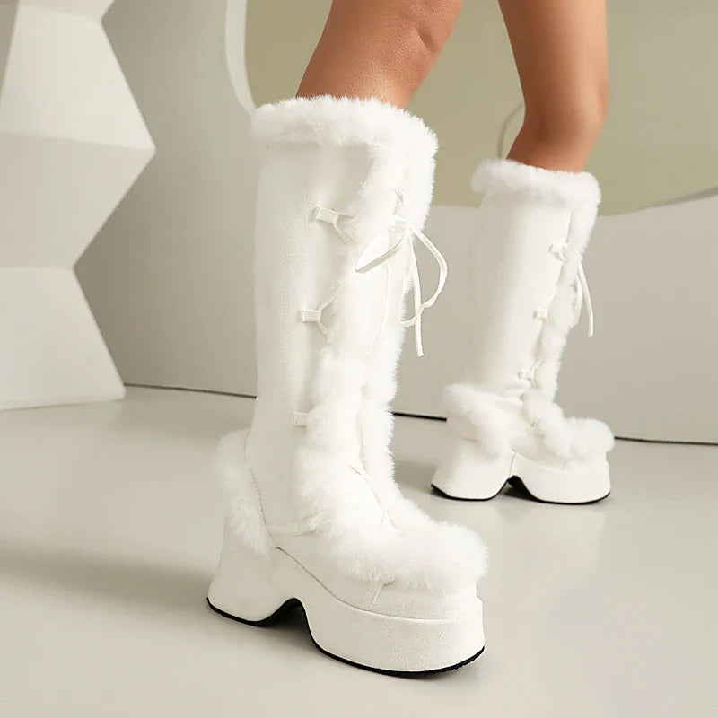 Funky Fur Platform Boots