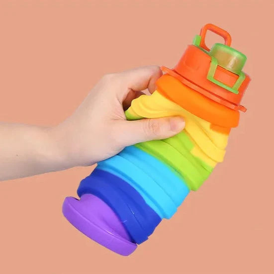 Collapsable Gay Water Bottle With LGBT Lanyard
