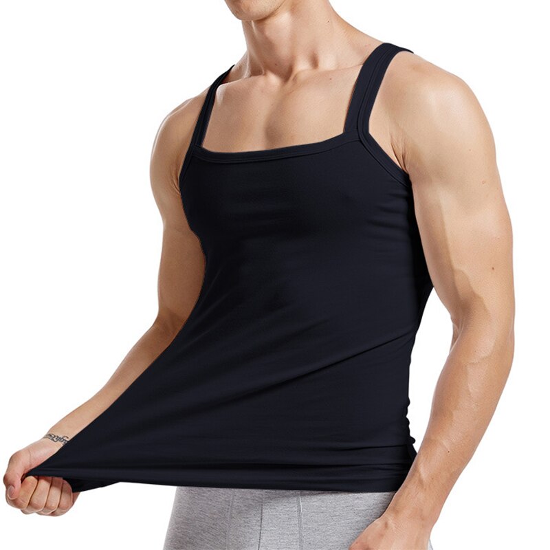 Solid Color Threaded Cotton Tank Top