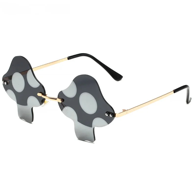 Fun Guy Mushroom Rimless Sunglasses