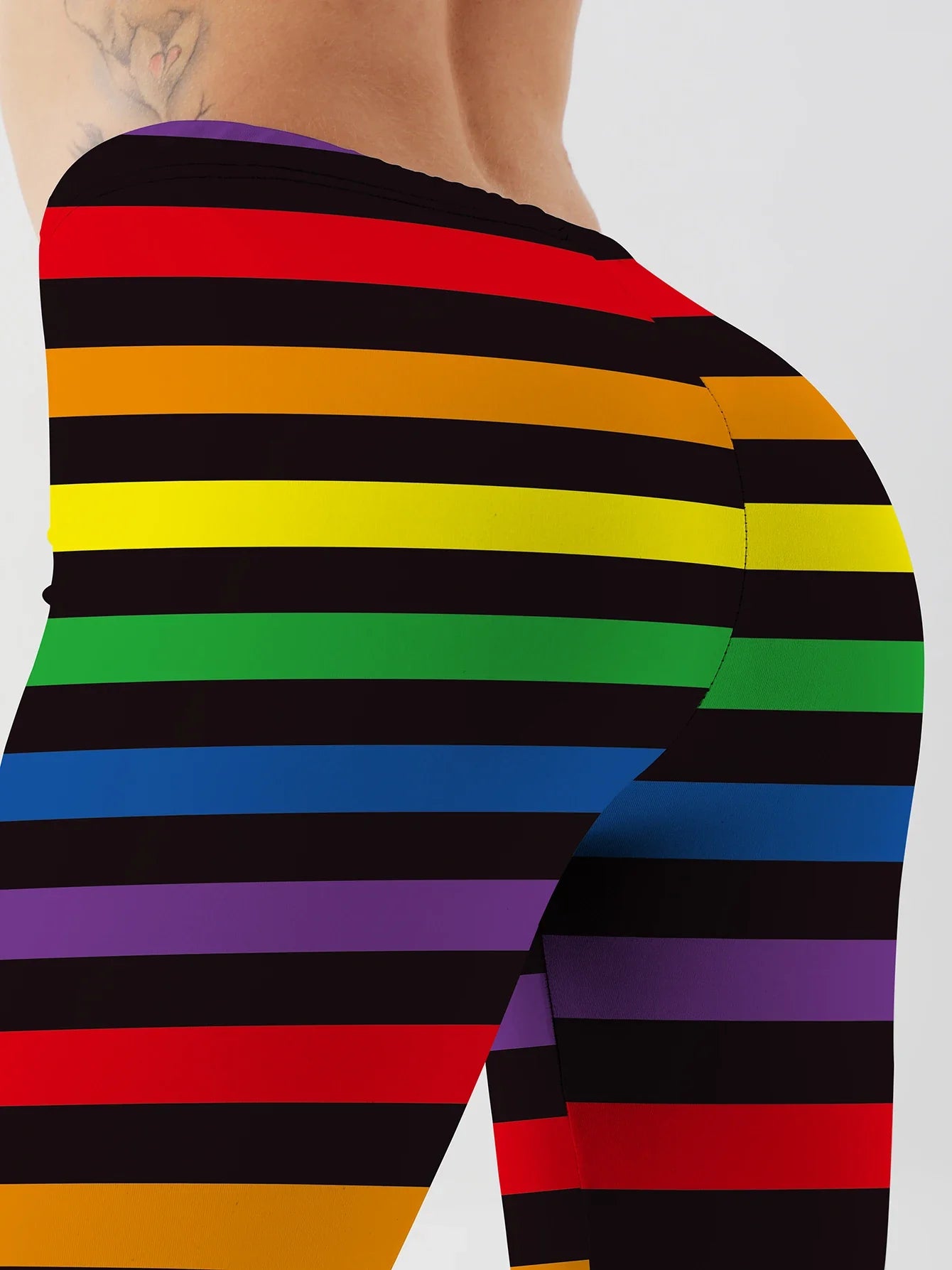 Striped LGBT Pride Leggings