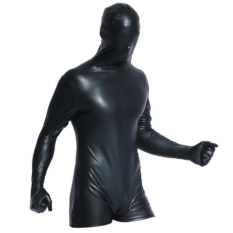 Leather Fantasy One-Piece Gimp Attire
