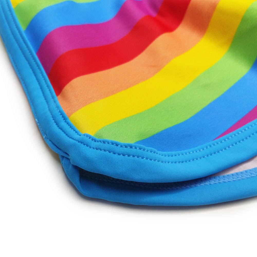 Rainbow Pride Drawstring Swim Trunks