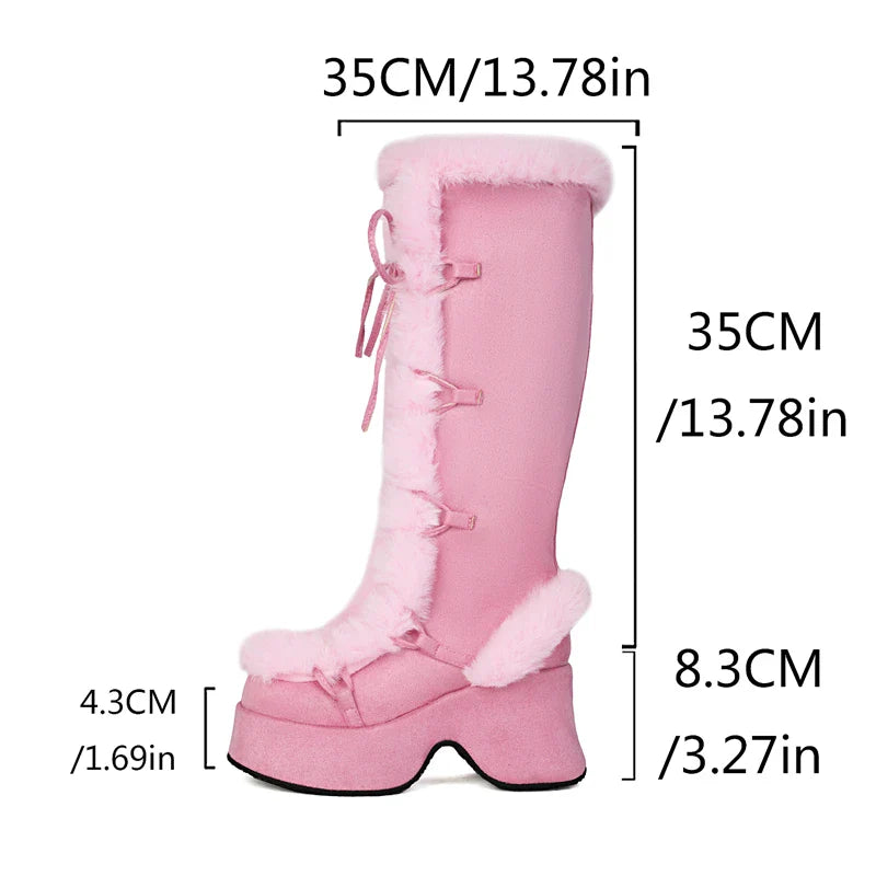 Funky Fur Platform Boots