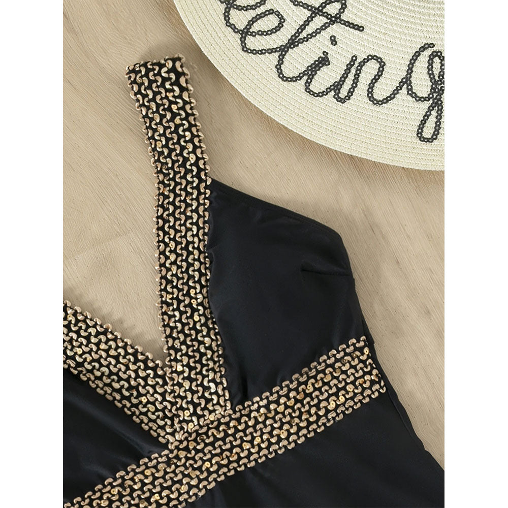 Très Chic Plunging Swimsuit