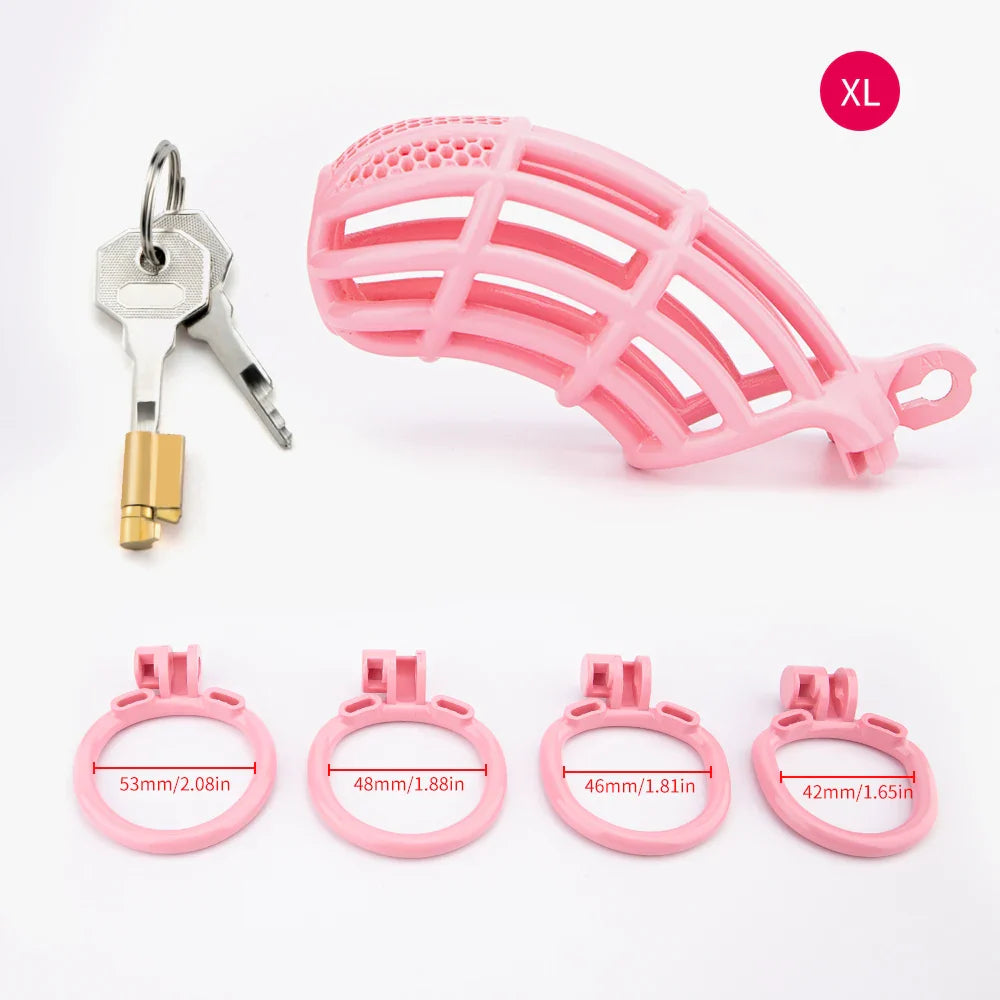 Pink Sissy Cock Cage