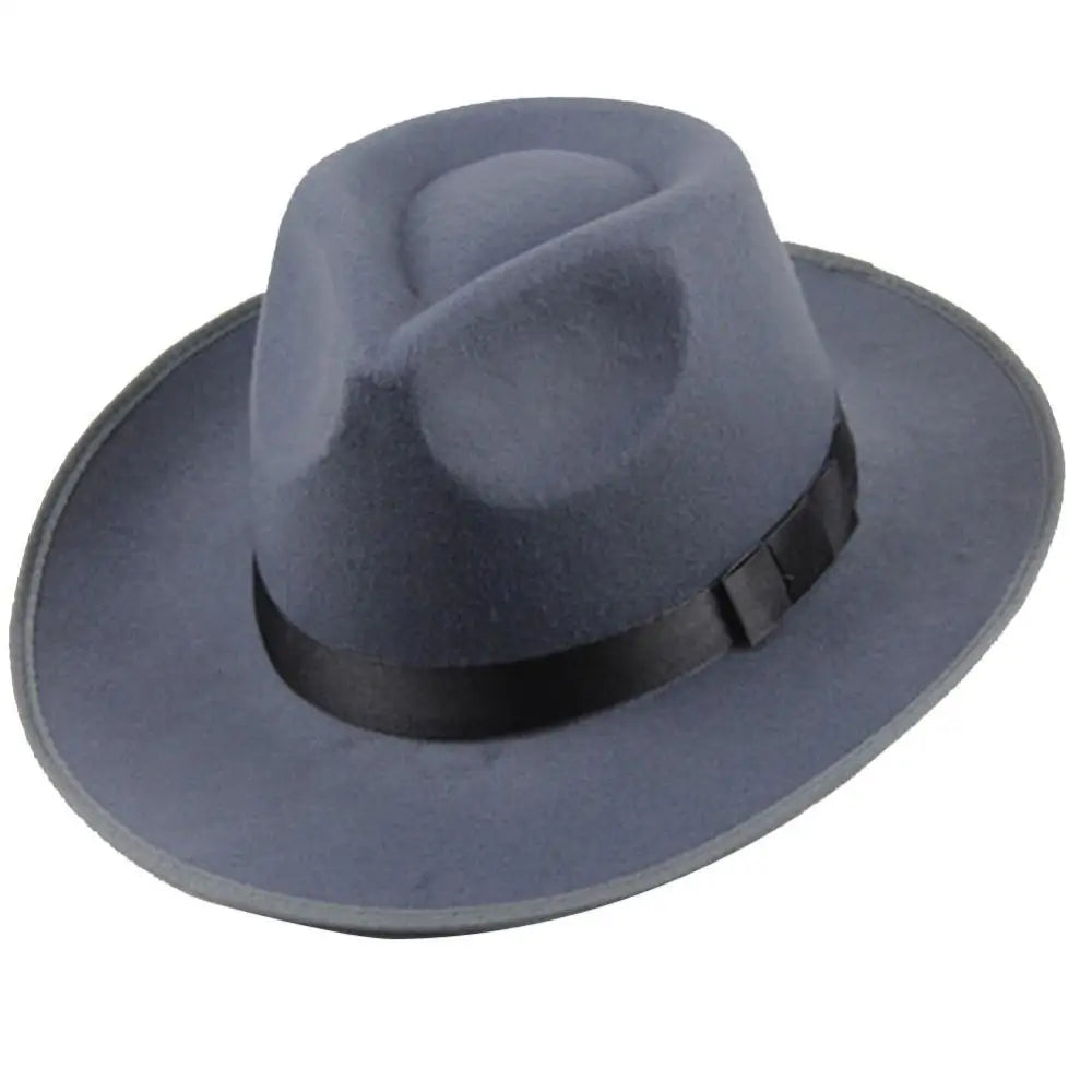 Jazz Fedora Wide Brim Hat
