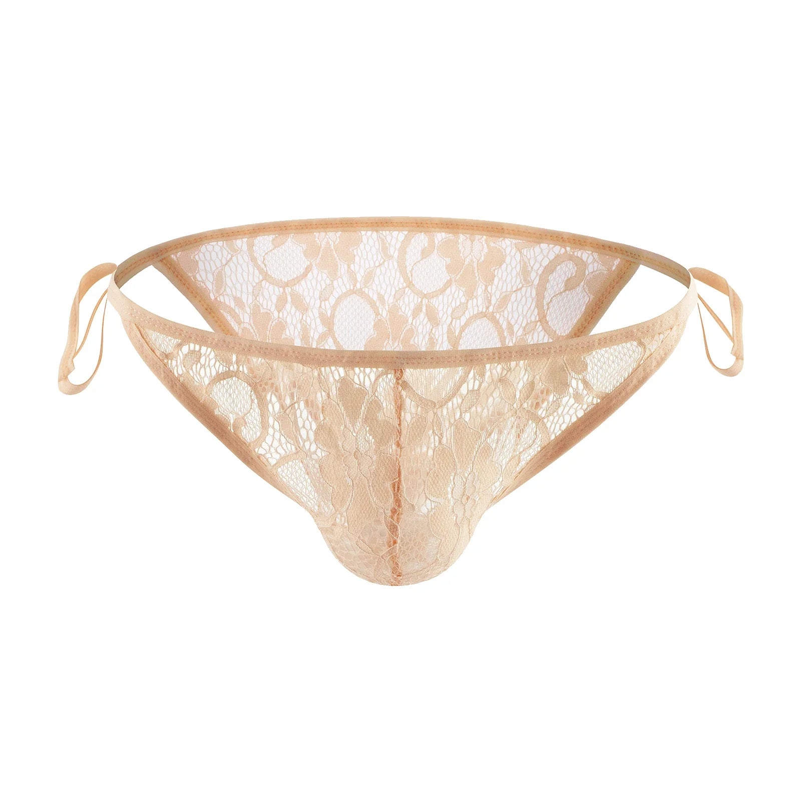 Strappy Lace Allure Sheer Side Split Briefs