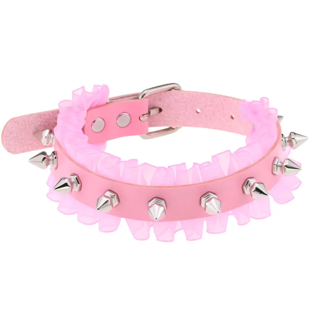 Femme Pink Punk Chokers