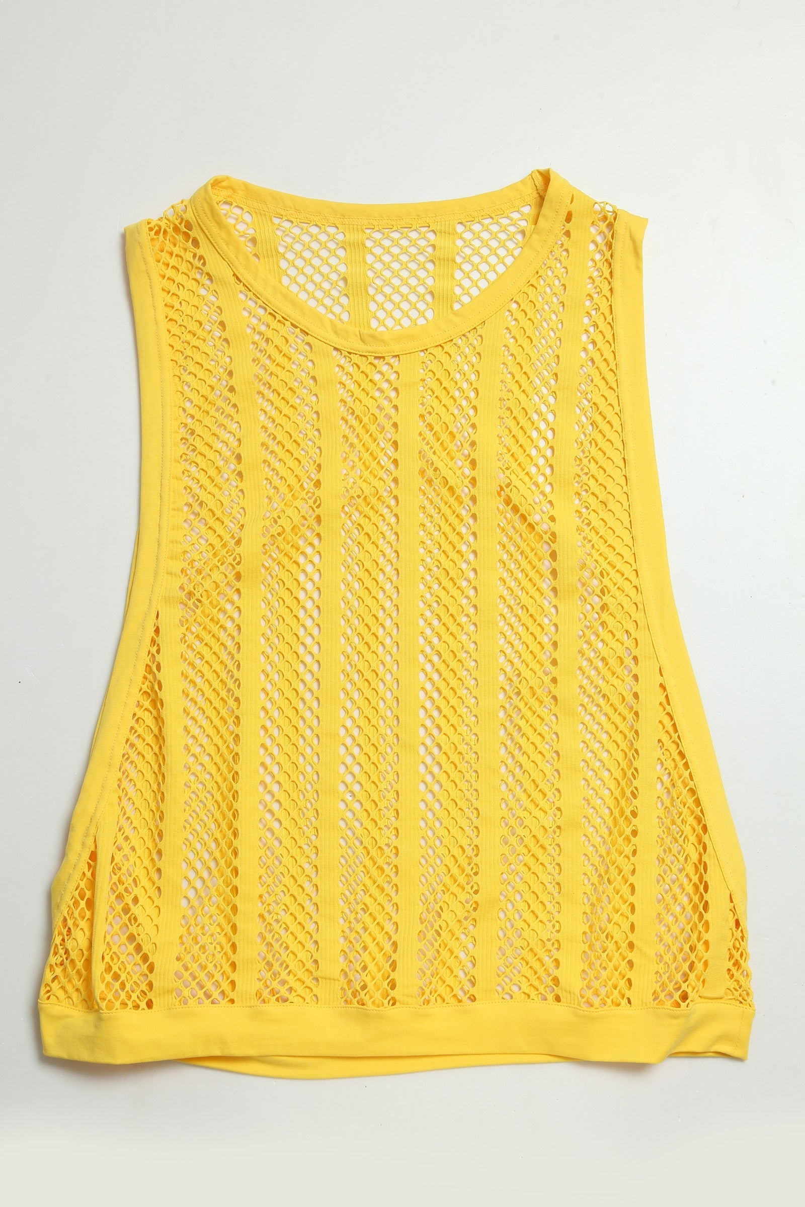 Fishnet Sleeveless Tank Top