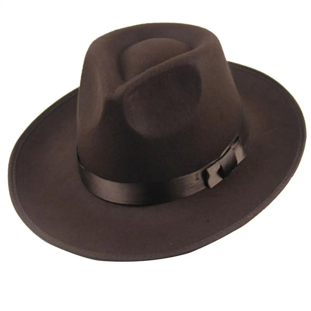 Jazz Fedora Wide Brim Hat
