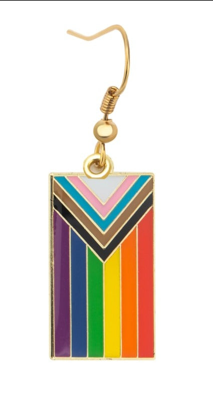 Progress Pride Flag Earrings
