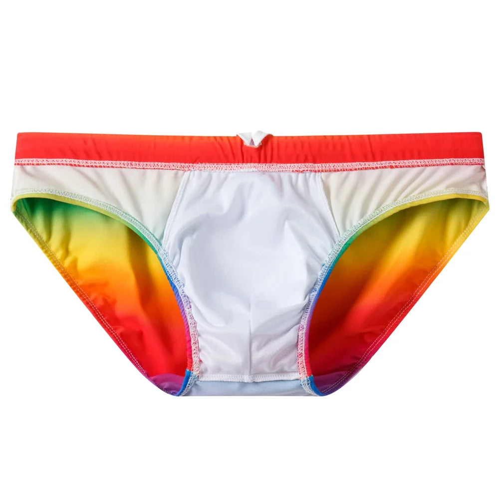 Jockmail Rainbow Push-Up Swim Trunks