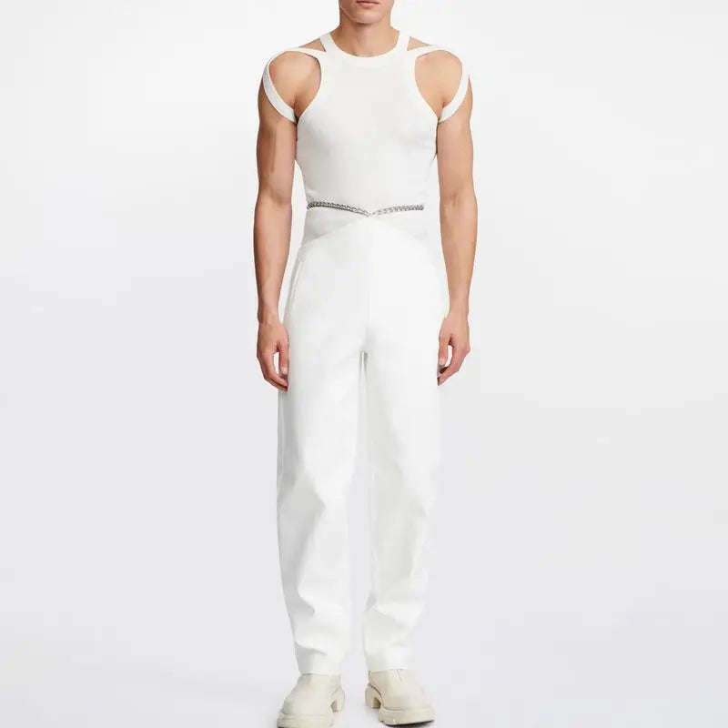 Men's Cut-Out Sexy Stretch Skinny T-Shirt