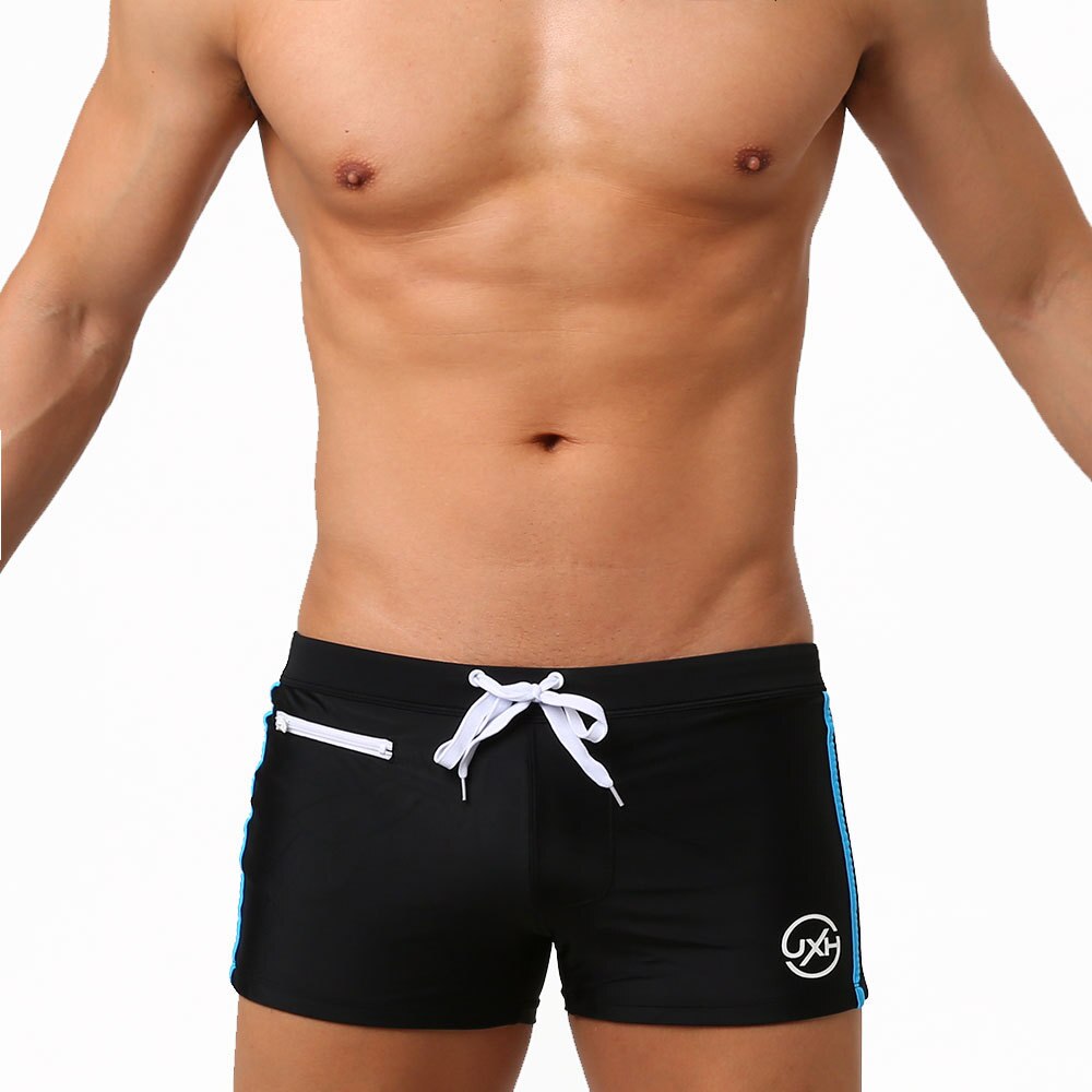 Quick Drying Swim Trunks With Zipper Pocket