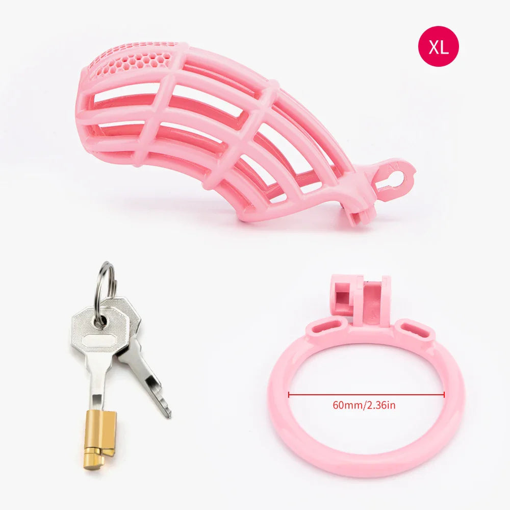 Pink Sissy Cock Cage