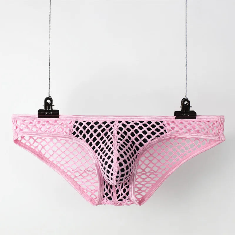 Mens Fishnet Underwear Briefs