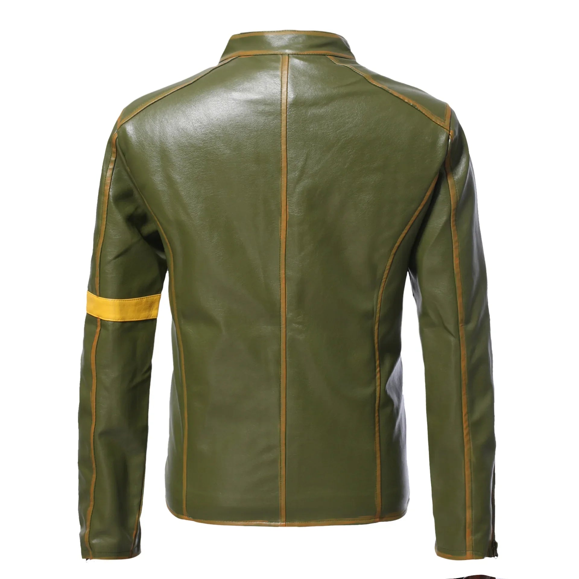 Handmade Distressed Biker PU Leather Jacket
