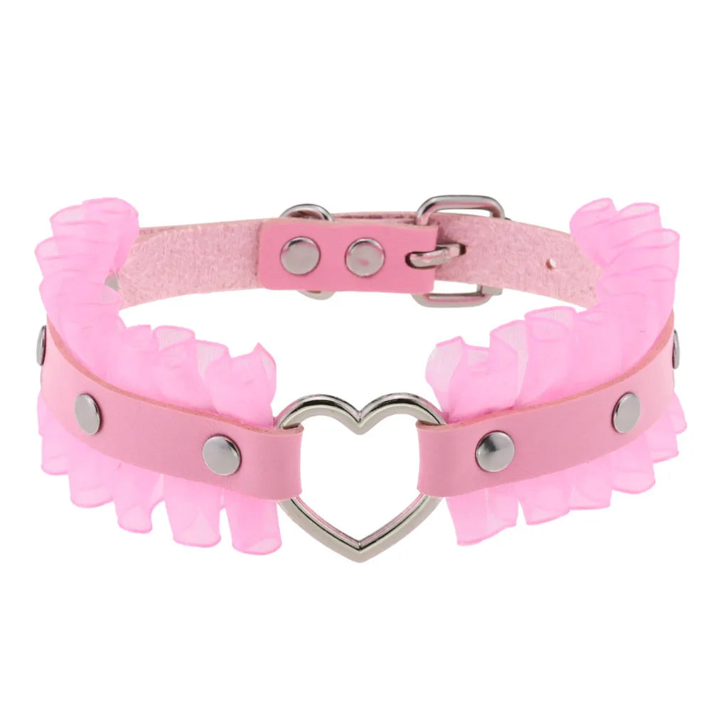 Femme Pink Punk Chokers