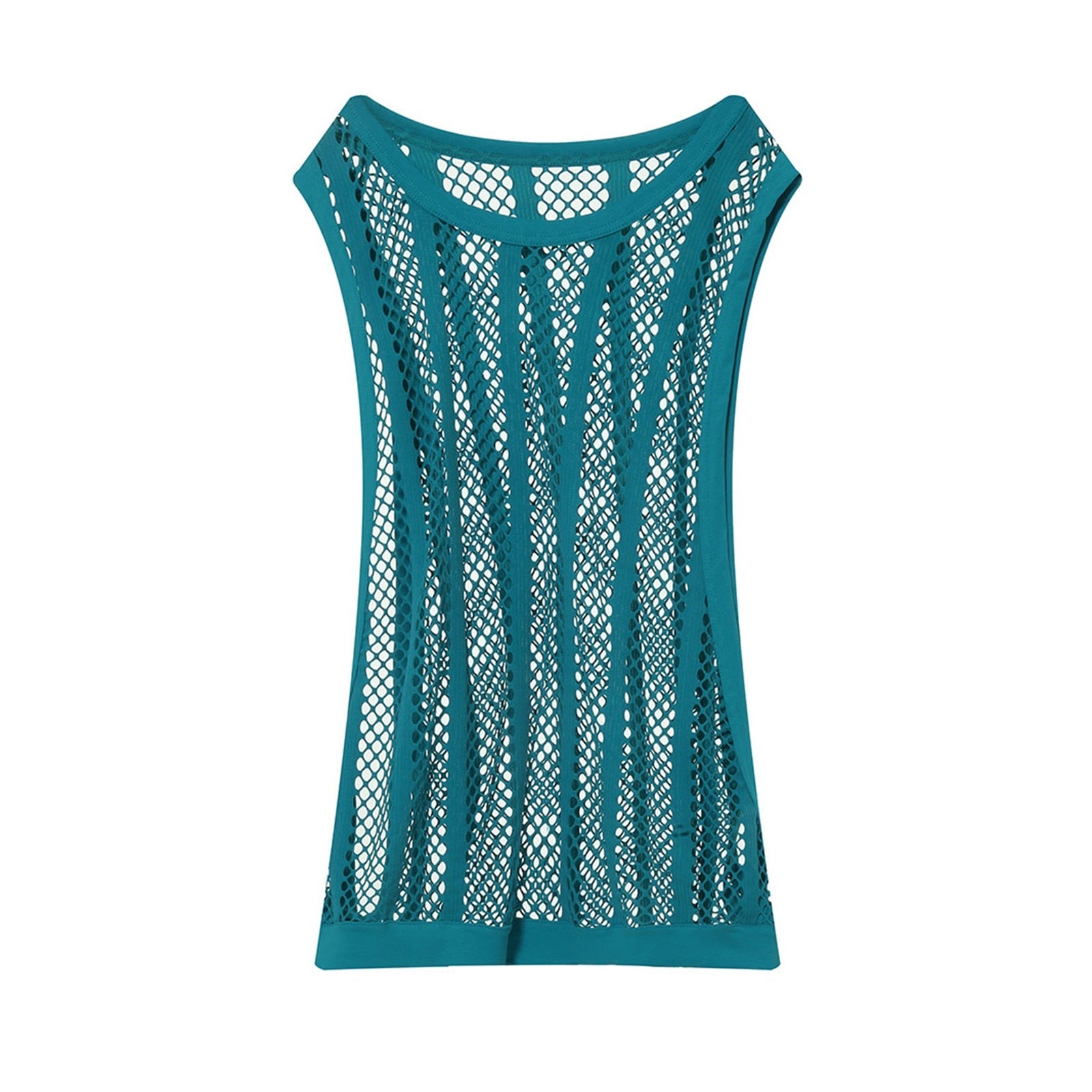 Fishnet Sleeveless Tank Top