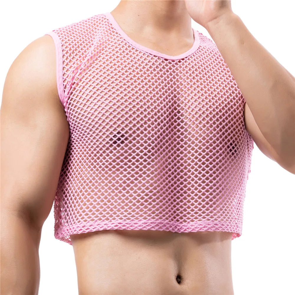 Rave Netted Crop Tank