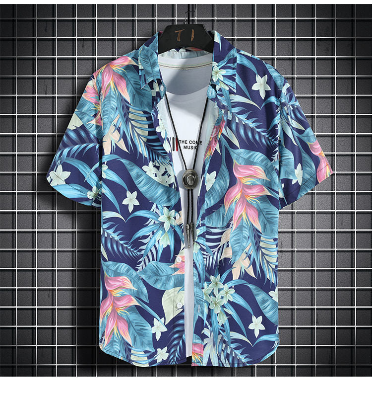Party Life Short Sleeve Shirt + Shorts (2 Piece Outfit)