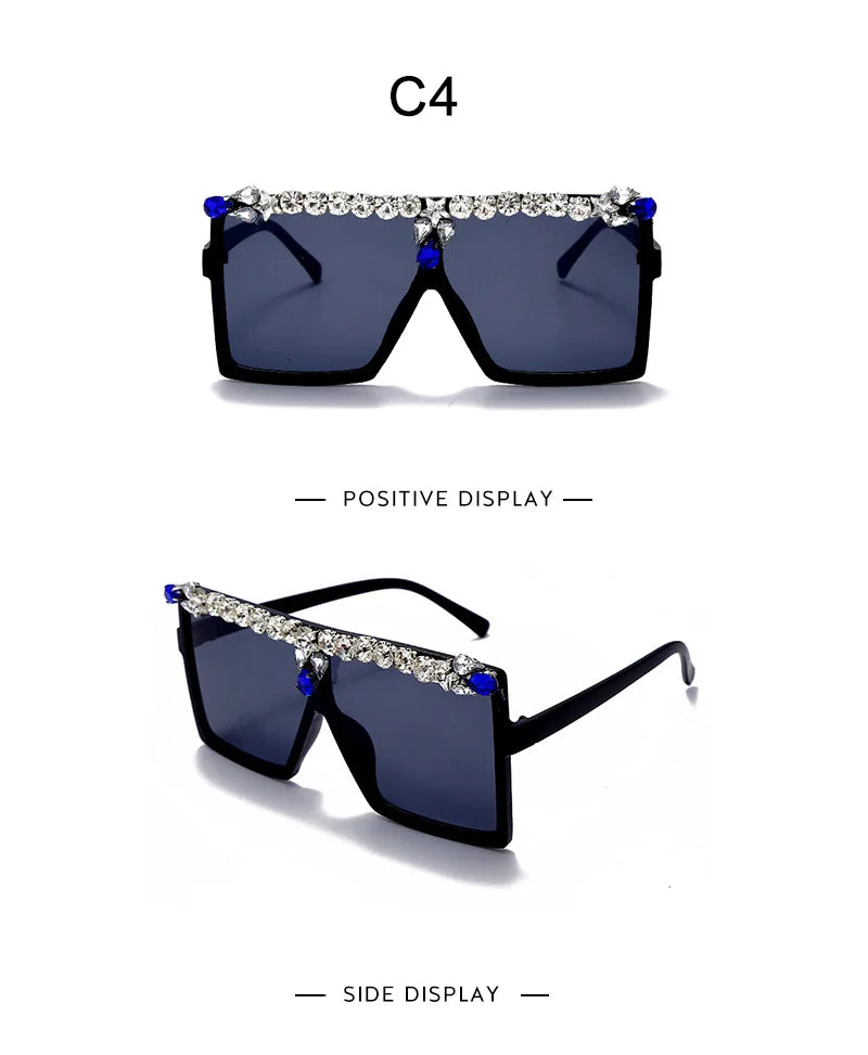 Oversized Diamond Square Sunglasses