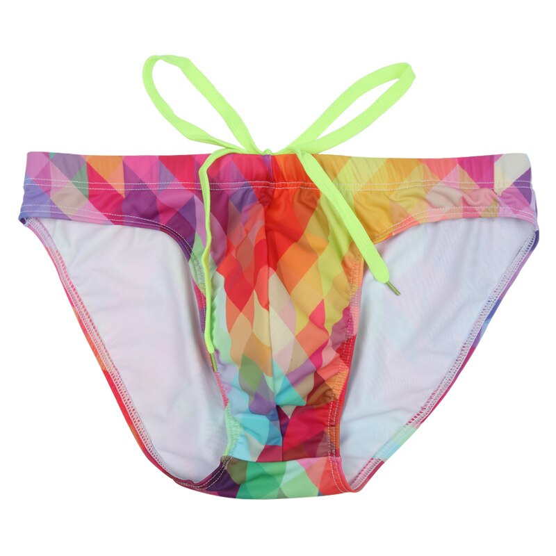 Sexy Fashion Print Swim Briefs
