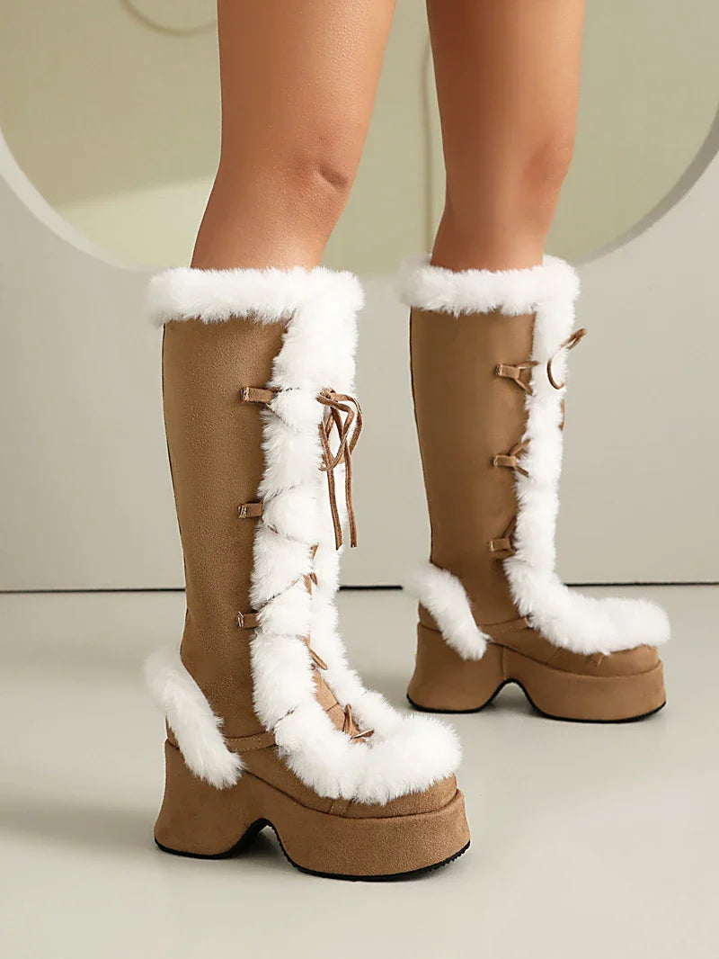 Funky Fur Platform Boots