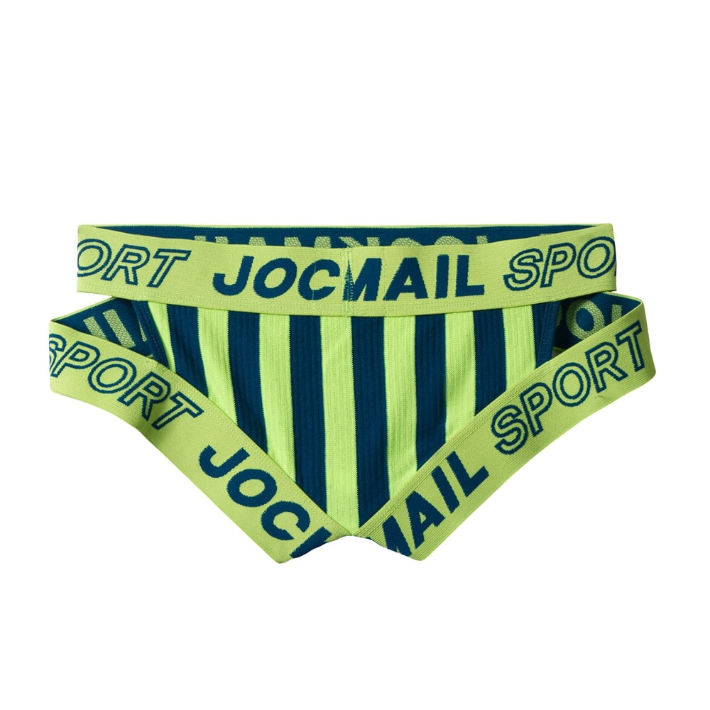 JOCKMAIL Striped & Strapped Briefs