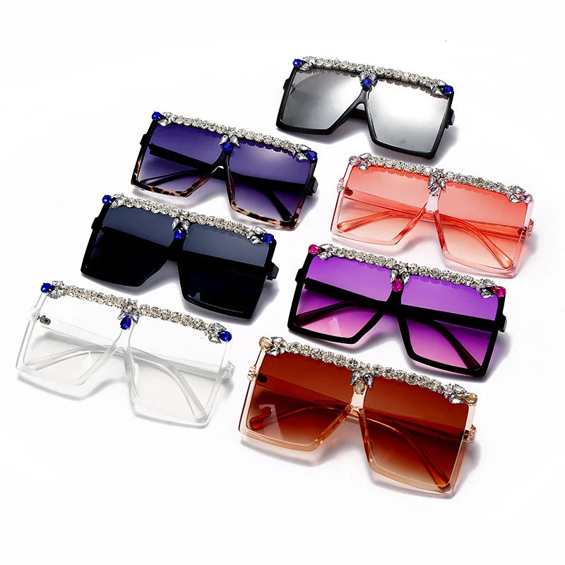 Oversized Diamond Square Sunglasses